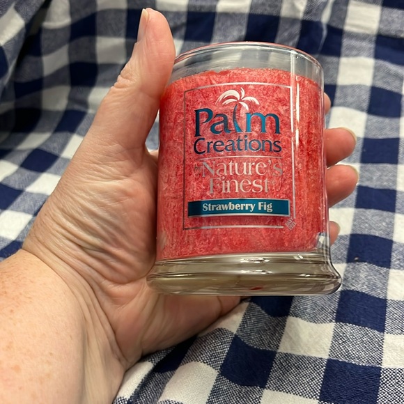 Palm Creations, Palm Wax Candle, strawberry fig, jar candle - Picture 1 of 4